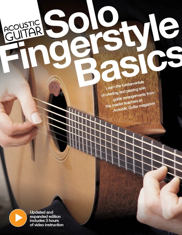 Book cover for 'Acoustic Guitar Solo Fingerstyle Basics'