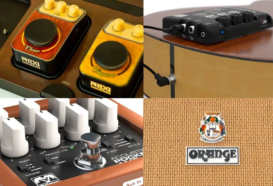 Affordable acoustic guitar amplifiers and effects pedals.