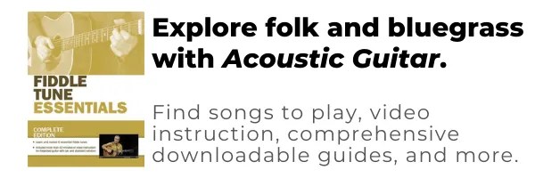 folk, bluegrass, country lessons from acoustic guitar magazine