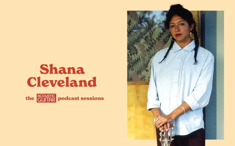 Shana Cleveland posing with guitar