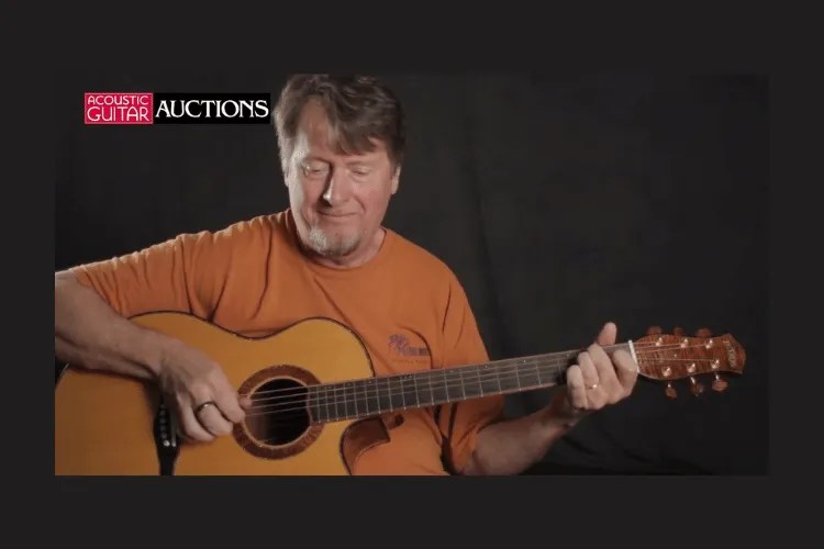 Pete Madsen plays a 2010 Petros Grand Concert acoustic guitar