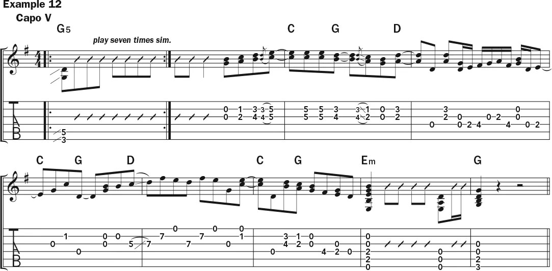 Molly Tuttle Right-Hand Techniques guitar lesson music notation sheet 3