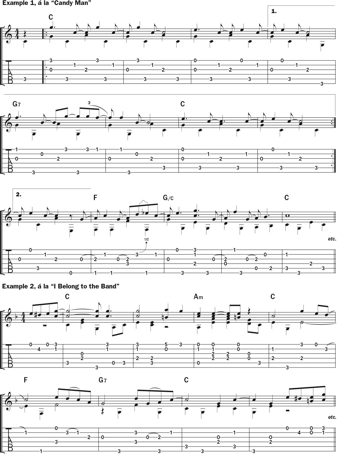 How to Play like Reverend Gary Davis guitar lesson music notation sheet 1