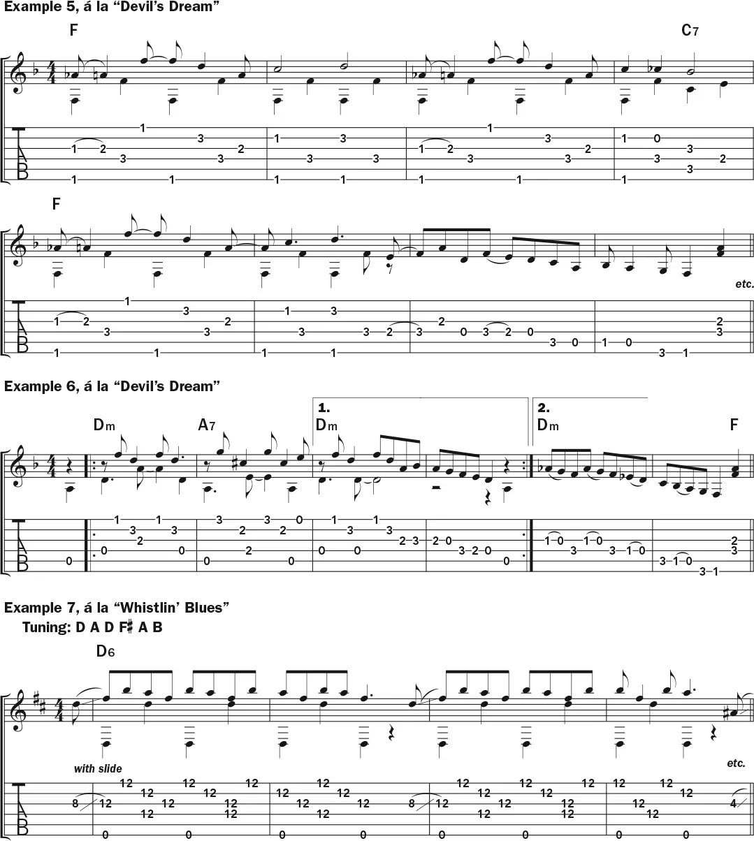 How to Play like Reverend Gary Davis guitar lesson music notation sheet 3