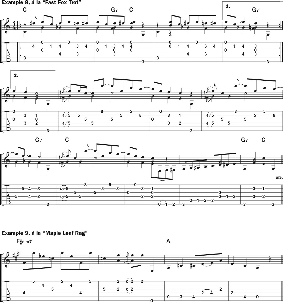 How to Play like Reverend Gary Davis guitar lesson music notation sheet 4