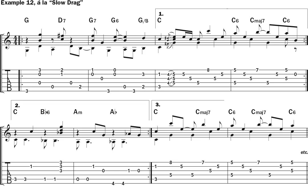 How to Play like Reverend Gary Davis guitar lesson music notation sheet 6