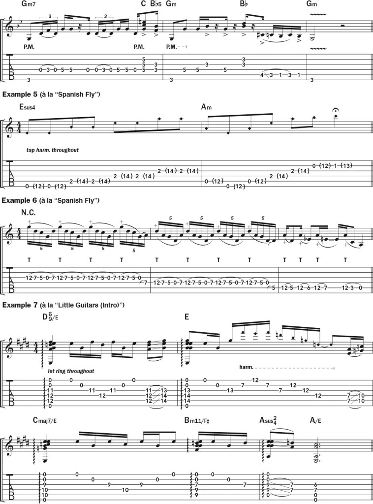 Eddie Van Halen acoustic guitar lesson music notation sheet 2