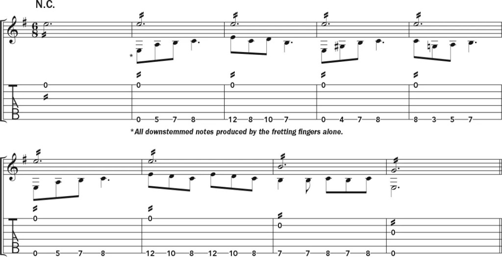 Eddie Van Halen acoustic guitar lesson music notation sheet 3