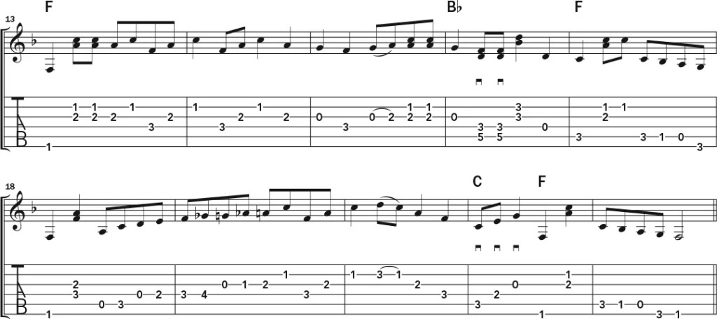 Norman Blake guitar lesson music notation sheet 4