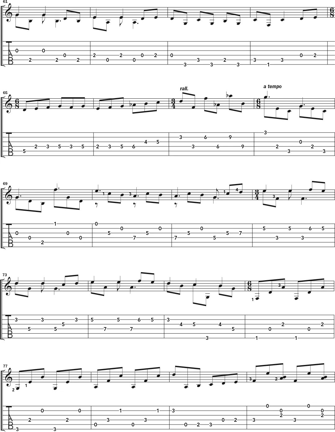 Guitar notation for Wedding Song (Dad's Gonna Cry) page 4