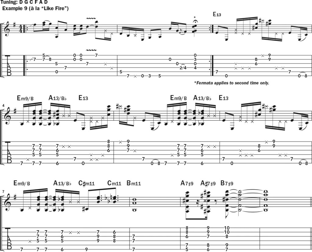 Joan Armatrading guitar lesson sheet 5