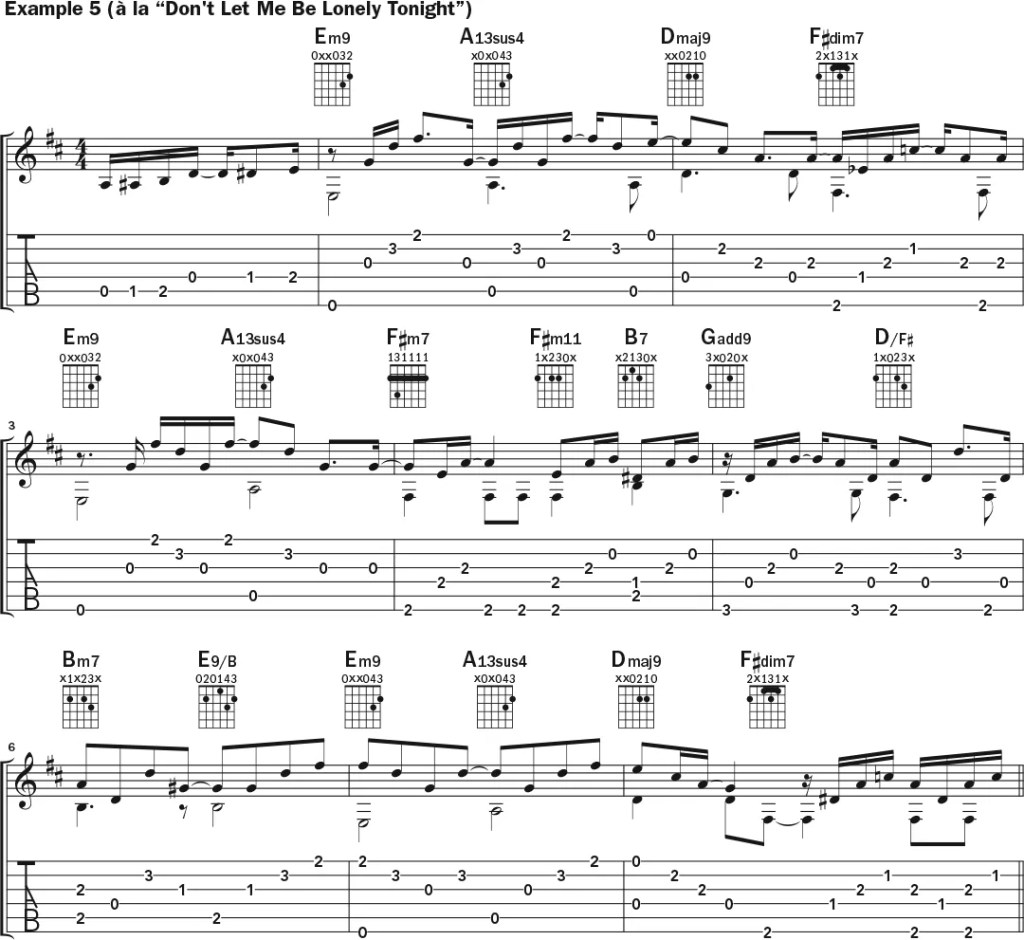 James Taylor guitar lesson music notation sheet 4