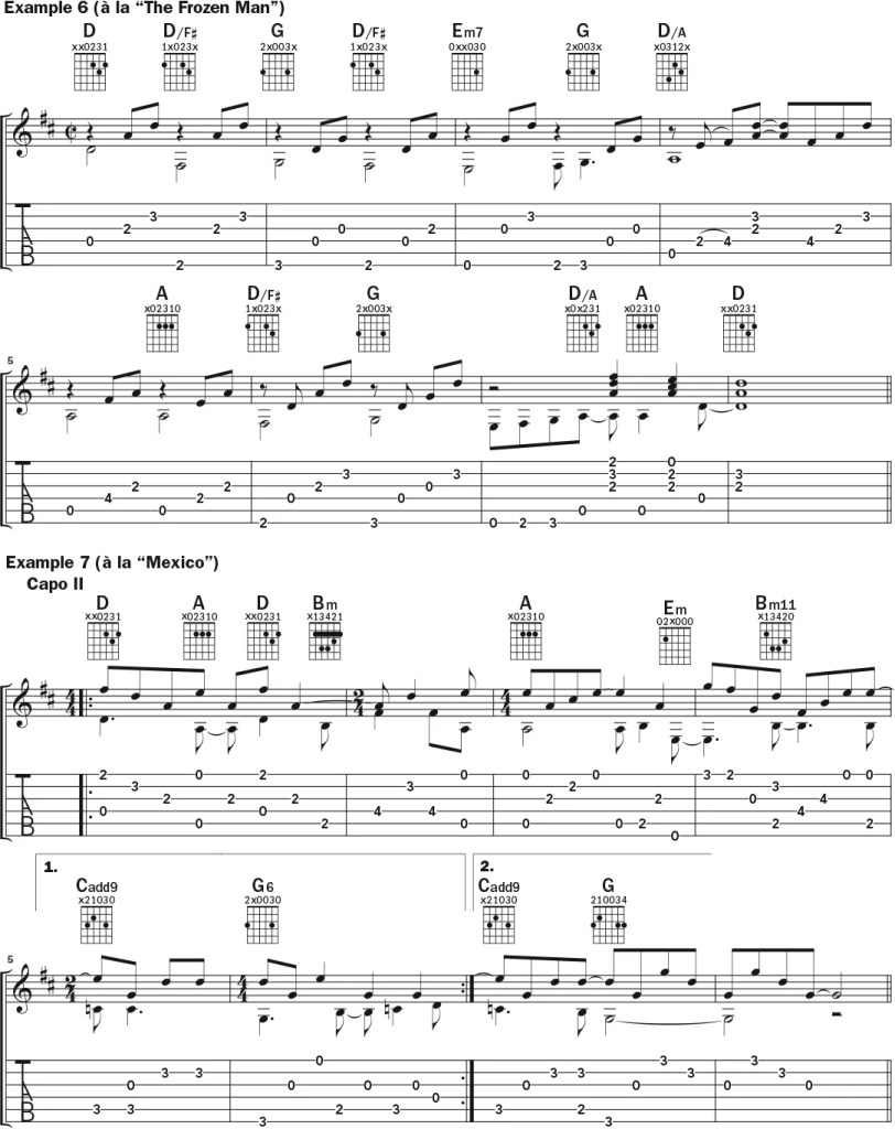 James Taylor guitar lesson music notation sheet 5