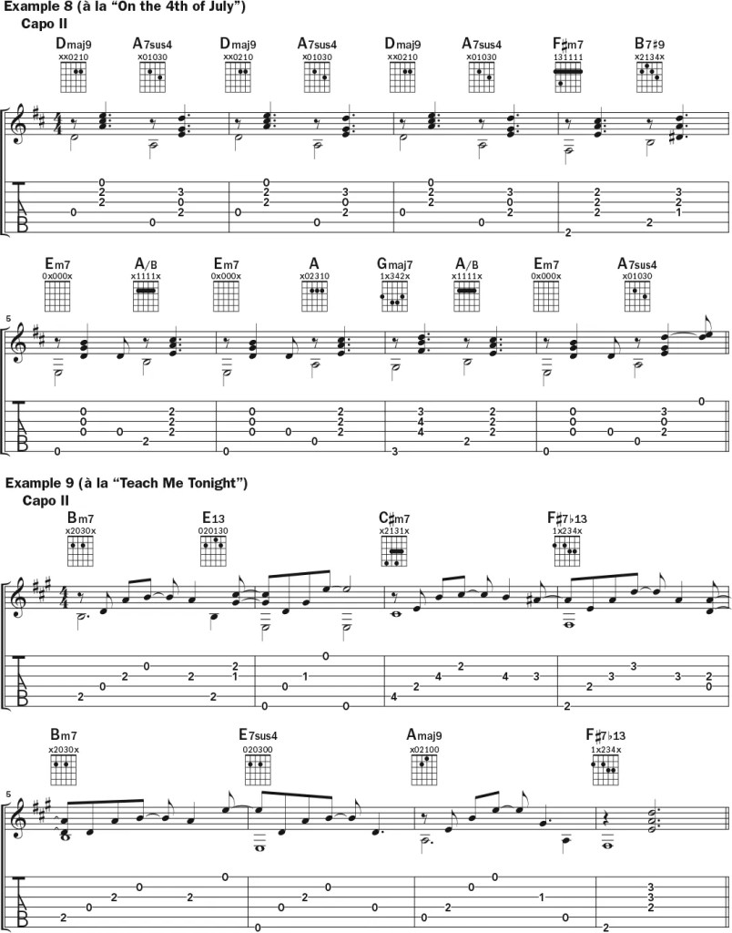 James Taylor guitar lesson music notation sheet 6