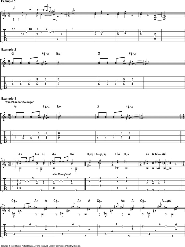 Literature-Inspired Narratives for acoustic guitar lesson music notation sheet 1