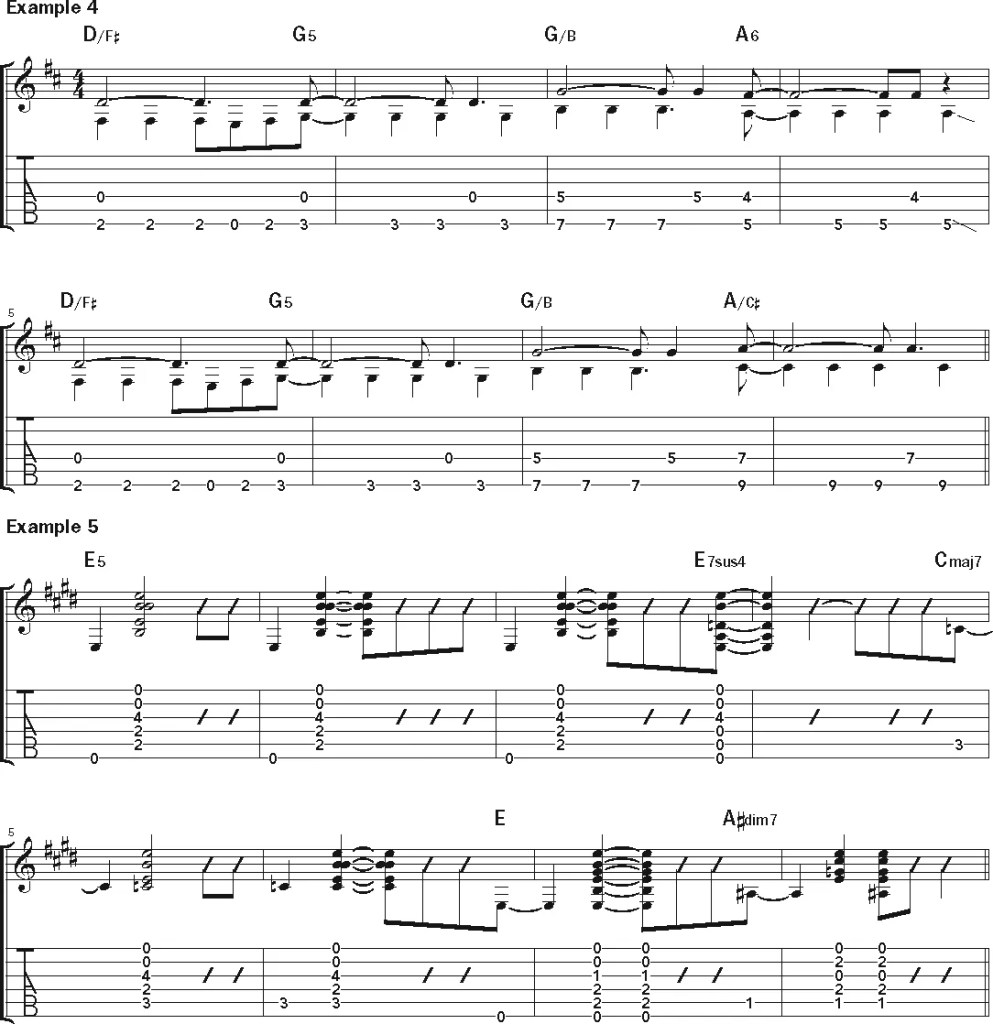 Nickel Creek guitar lesson music notation sheet 2