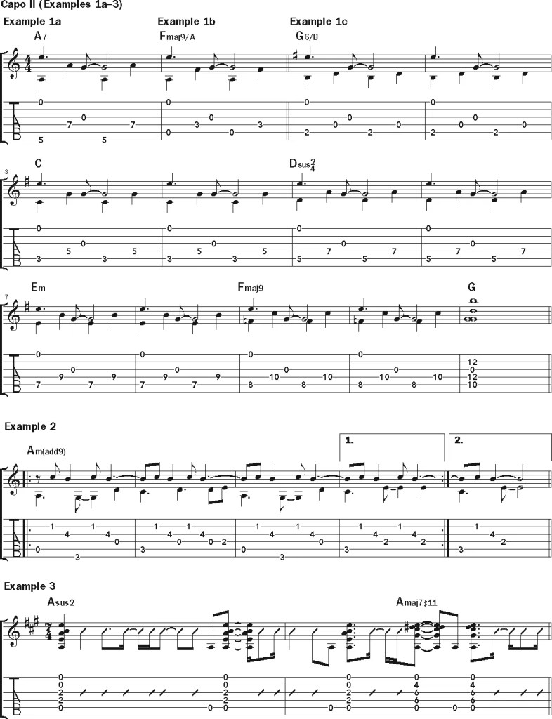 Nickel Creek guitar lesson music notation sheet 1