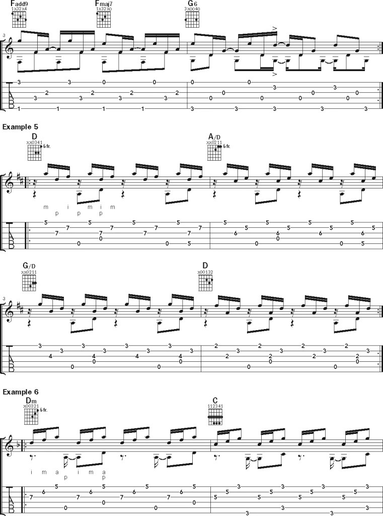 Disrupting Conventional Fingerpicking Patterns musical notation (page 2)