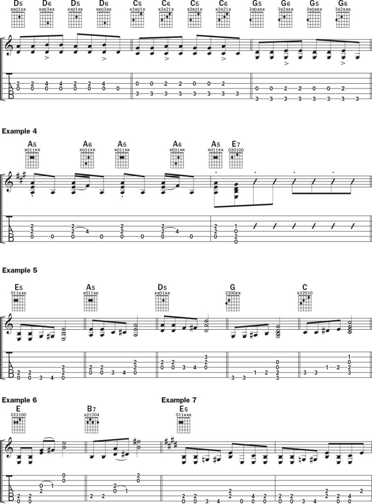 Add a Blues Flavor to Your Rhythm musical notation and tablature, Page 2