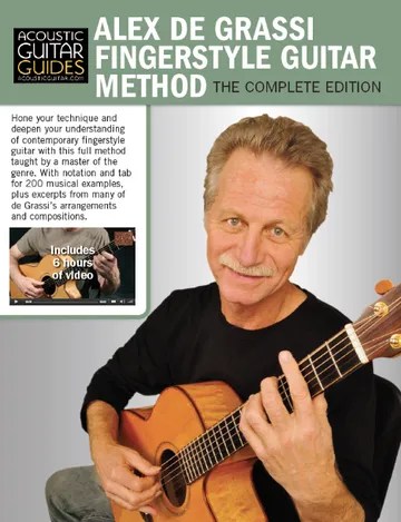 Book cover for Alex de Grassi Fingerstyle Method