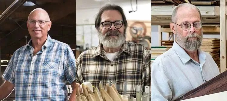 Guitar makers Bob Taylor, Richard Hoover, and Dana Bourgeois