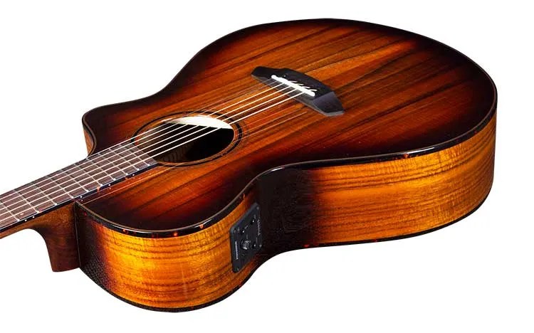 Breedlove Pursuit Exotic S Concert Edgeburst CE side view