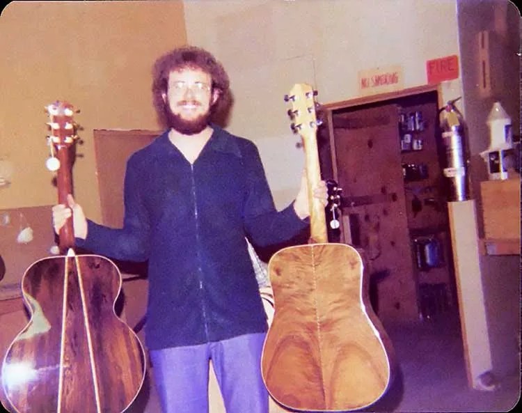 Bob Taylor with early Taylor guitars