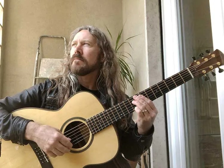 Buck Curran and his 2009 Sobell acoustic guitar