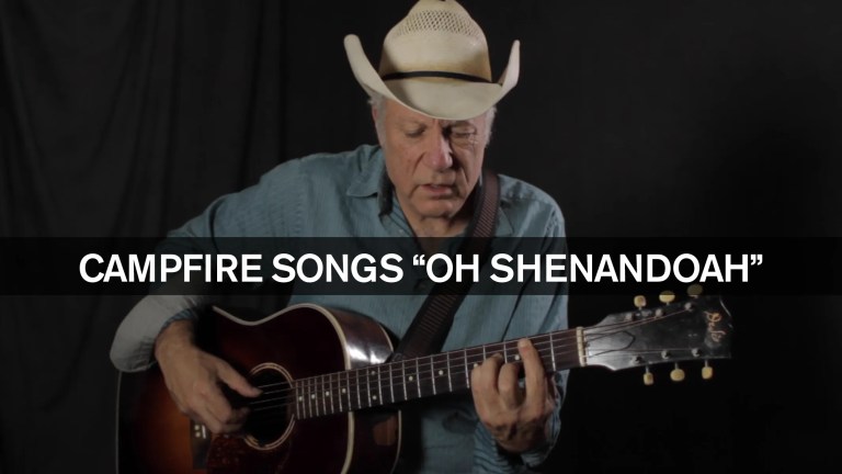 Campfire Songs Oh Shenandoah Guitar Lesson How To Play Cowboy Folk on guitar