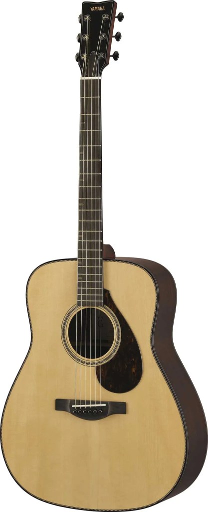 Yamaha FG9 Rosewood acoustic guitar angle