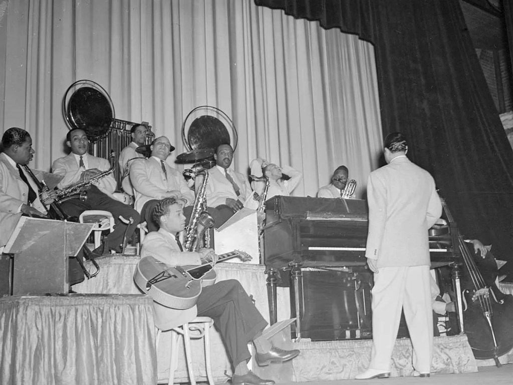 Fred Guy of Duke Ellington’s orchestra-photo-William P. Gottlieb