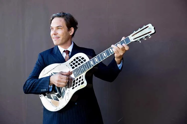 Greg Ruby with resonator guitar