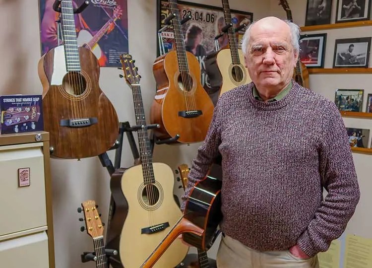 Guitar maker Roger Bucknall