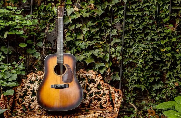 John Leventhal's Martin D-18 guitar once used by Johnny Cash