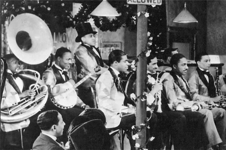 John Trueheart (on banjo) with Chick Webb’s band, From After Seben, 1929