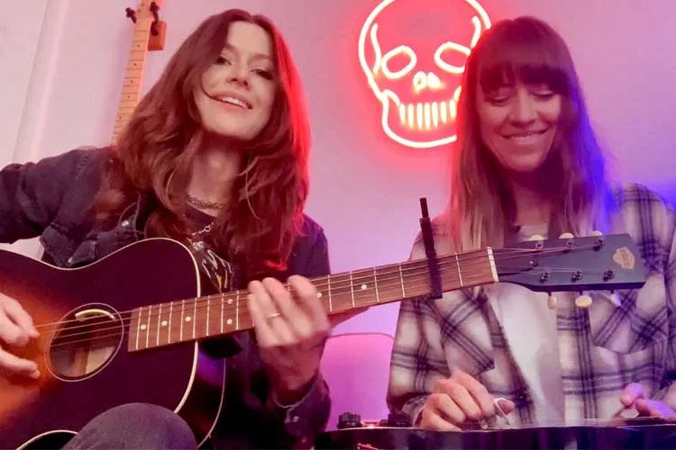 Megan and Rebecca Lowell, aka Larkin Poe "Self Made Man" performance for Acoustic Guitar Sessions In Place