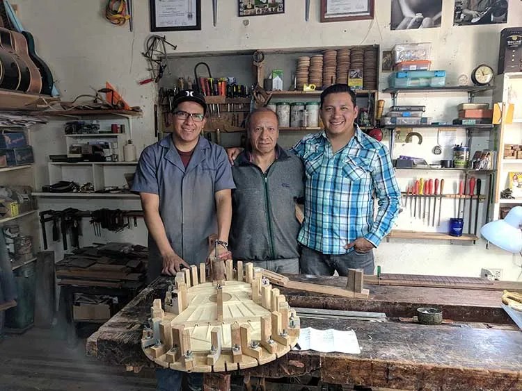 Master Luthier Luis Uyaguari and his guitar making process