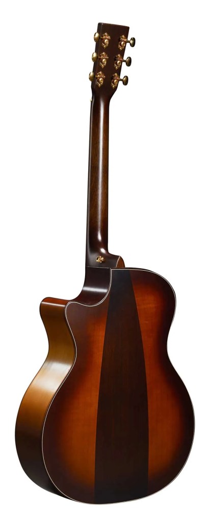 Martin GPCE Inception maple acoustic guitar back