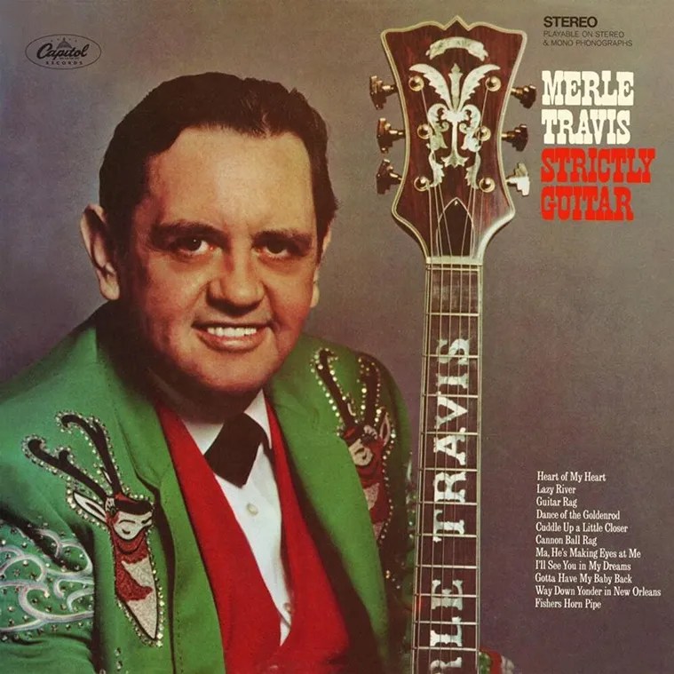 Merle Travis album cover Strictly Guitar