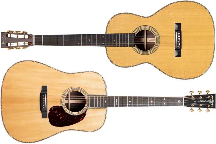 Martin Modern Deluxe D-45 and 012-28