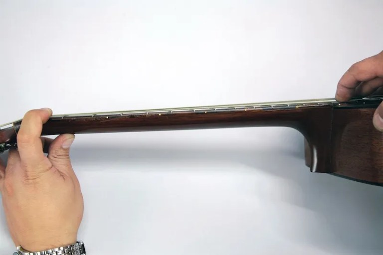 acoustic guitar neck