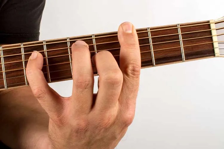 a chord on the guitar