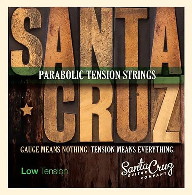 Santa Cruz Parabolic Tension guitar strings package