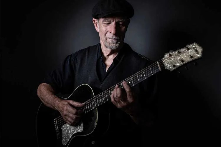 steve james with his custom collings c10 acoustic guitar