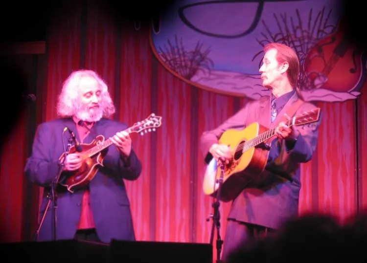 Tony Rice and David Grisman performing in 2005