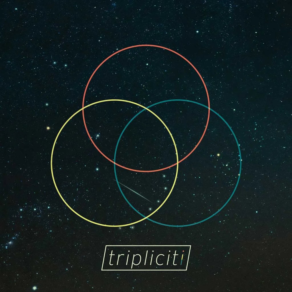 Album cover for Andy McKee, Calum Graham, Trevor Gordon Hall, Tripliciti (Self-released; tripliciti.com)