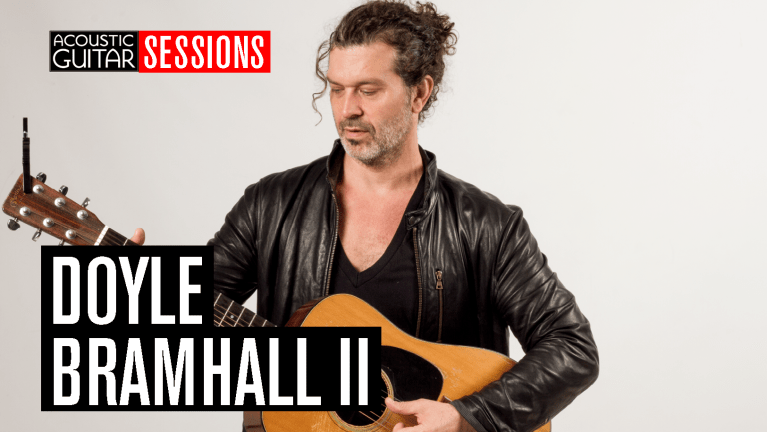 Blues-rock singer-songwriter Doyle Bramhall II performs in the Acoustic Guitar studio